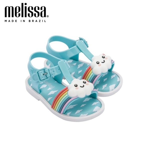 New Kids Mini Melissa Sunny Day Appliqué Sandals. - Picture 6 of 6